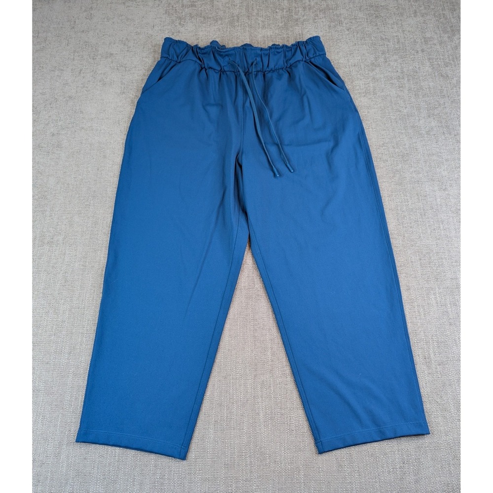 Lululemon Pants Womens Sz 10 Blue Keep Moving Crop High-Rise 23" Performance - Picture 3 of 9